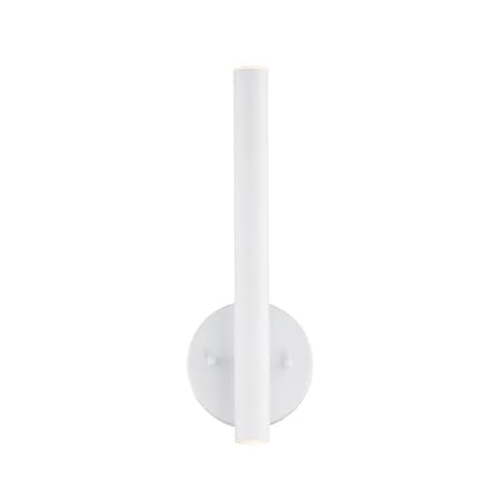 Z-Lite Forest 2 Light Wall Sconce, Matte White 917S-WH-LED